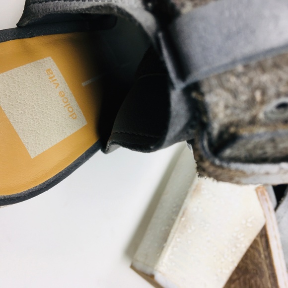 Dolce Vita Heel Sandal Boot Suede Zip 9.5 EUC - Picture 8 of 8